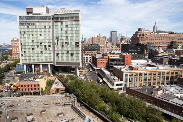 Uitzicht vanaf de High Line — Stockfoto