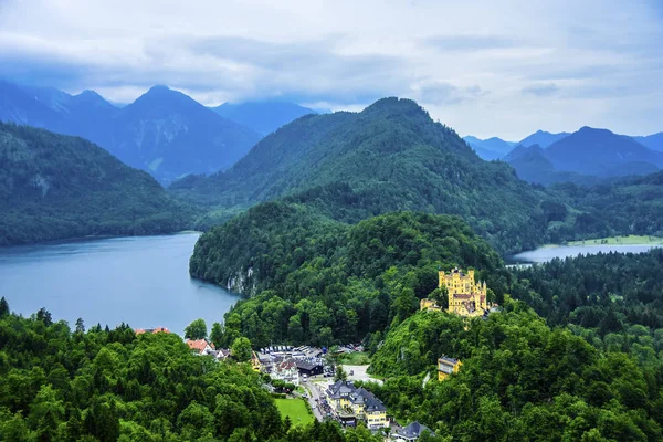 Vista del Castillo de Hohenschwangau , — Foto de Stock