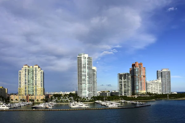 Skyline i Miami Florida — Stockfoto