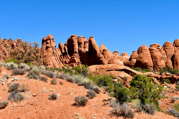 Red Rock Formations Arches National Park Utah — Stock Photo, Image