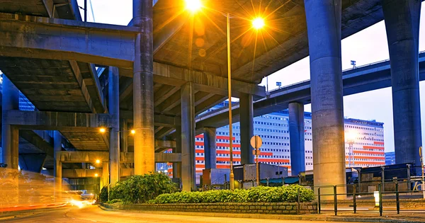 Park under highway, — Stock Photo, Image