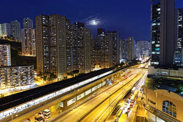 Hong Kong Kwun centro da cidade — Fotografia de Stock