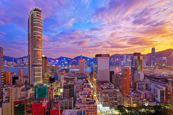 Linha do horizonte de Hong Kong Imagens De Bancos De Imagens