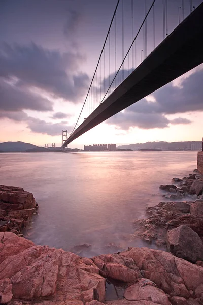 Tsing ma Brücke — Stockfoto