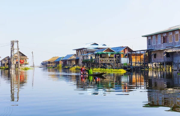 Inle lake, Mianmar. — Stock Fotó