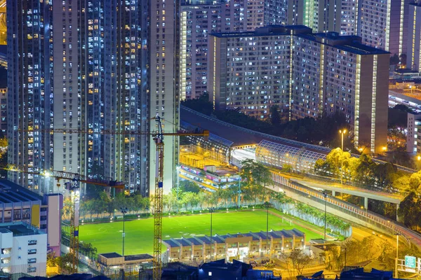 Hong Kong Tuen Mun skyline e mar do sul da China — Fotografia de Stock