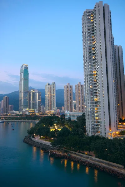 Pôr do sol de Hong Kong — Fotografia de Stock