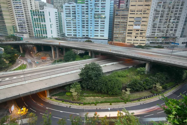 Estradas da cidade hongkong — Fotografia de Stock