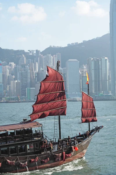 中国帆船船 — 图库照片