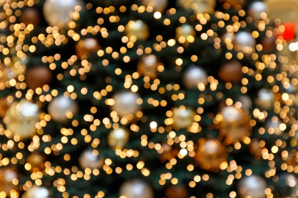 Bokeh Background Christmas Tree Decoration — ストック写真