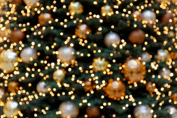 Bokeh Background Christmas Tree Decoration — 스톡 사진