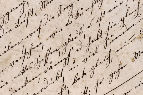 Mid 19Th Century German Handwriting Style — Stock Photo, Image