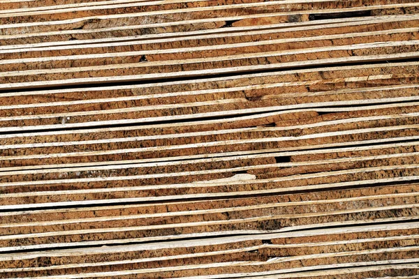 Plywood Layer Cross Section Seven Ply Piled Plywood Boards Macro — Stock Photo, Image