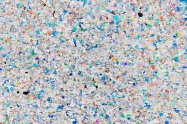 Çok Renkli Geri Dönüşüm Plastiğinden Yapılan Hava Durumu Yüzeyi