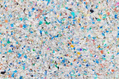 Çok Renkli Plastik Geri Dönüşüm Arkaplanı - Sürdürülebilirlik Kavramı
