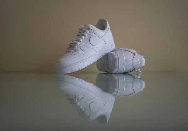 Pavia Italy April 2019 Nike Air Force One Shoe Studio — Stock Photo, Image