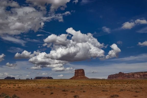 Вид Долину Монументів Здалека Пустеля Арізона Сполучені Штати Америки — стокове фото