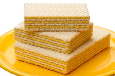 Waffle sarı plaka üzerinde