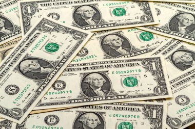 Banknotların bir dolar dan arka plan