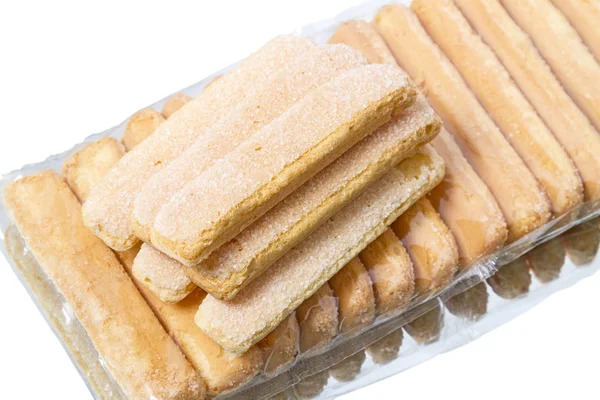Křupavé sušenky na bílém — Stock fotografie