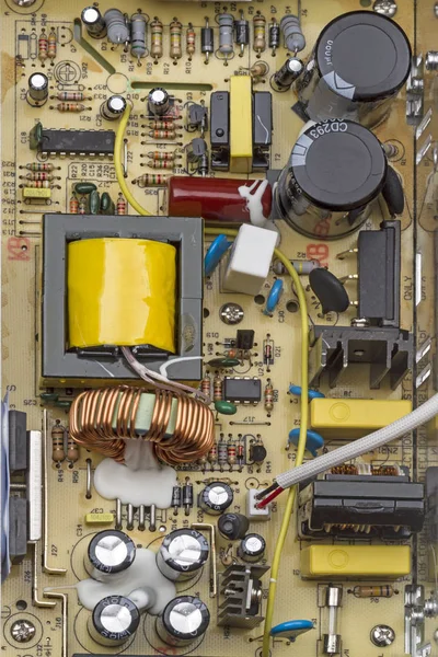 電子基板のスイッチング電源 — ストック写真