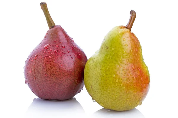 Två sorter av päron — Stockfoto