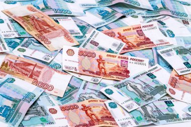 Arka plan Rus kağıt para