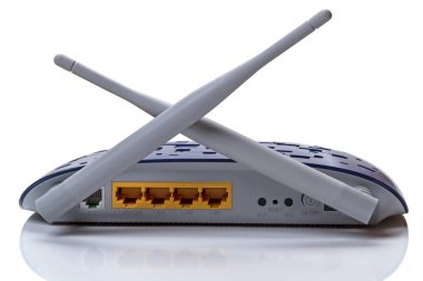 Wireless Routers with two antennas clipart