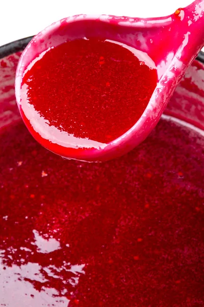 Sylt gjord på röda vinbär — Stockfoto