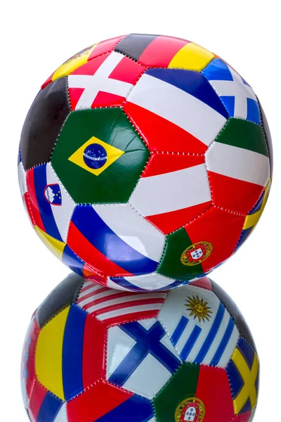 Souvenir soccer ball — Stock Photo, Image