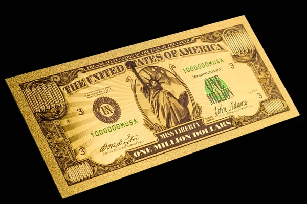 Projektet av en amerikansk sedel är en miljon dollar — Stockfoto