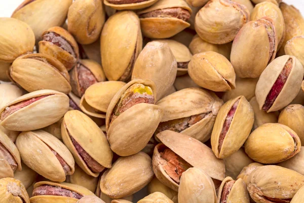 Salted pistachios view from the top — Stock Photo, Image