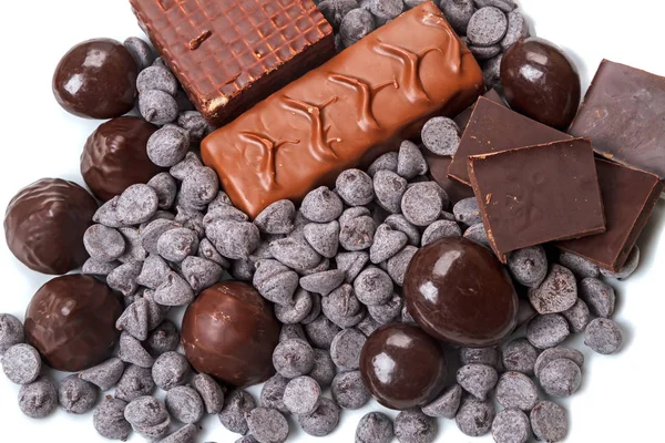 Verschiedene Arten von Schokolade — Stockfoto