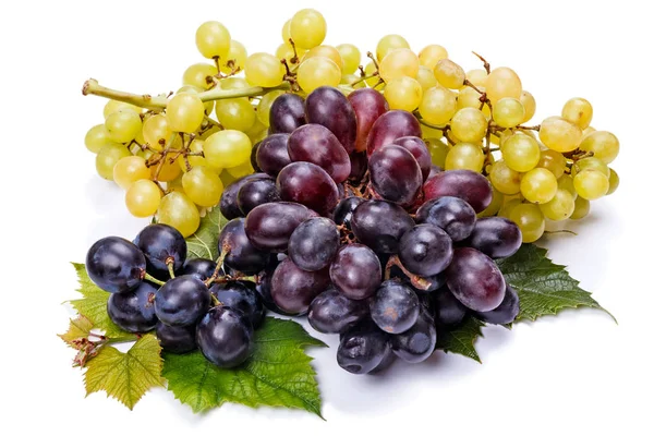 Um bando de uvas escuras e claras — Fotografia de Stock