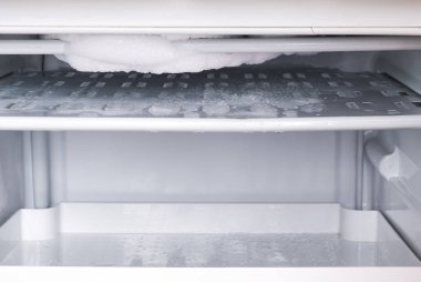 Ice in fridge clipart