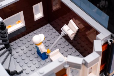 Lego ressam boyama duvar ev