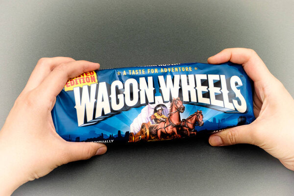  Jammie Wagon Wheels Limited edition pack in woman hands