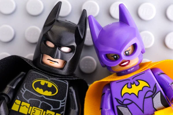 Lego Batman en Batgirl — Stockfoto