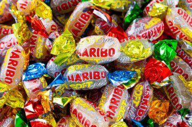 Yığın Haribo yumuşak jelly şeker