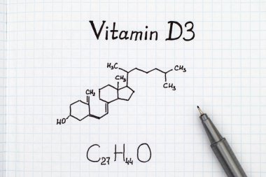 Kalem kimyasal formülü D3 vitamini.