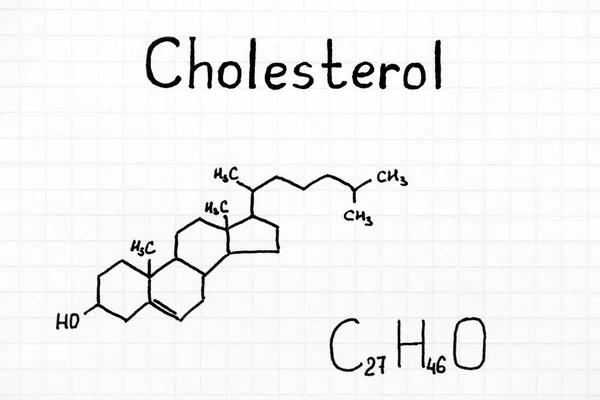 Fórmula química do colesterol . — Fotografia de Stock