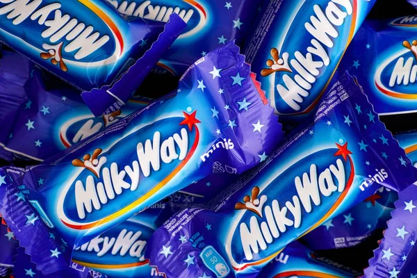 Milky Way minis candy bars. — Stock Photo, Image