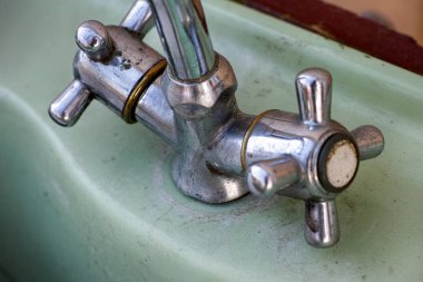 Eski musluk Close-Up.