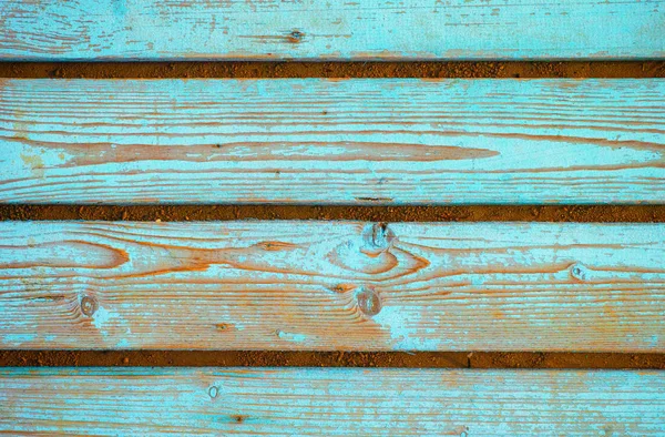 Fond de planches en bois bleu . — Photo