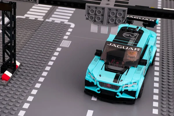 Tambov Russian Federation February 2020 Lego Jaguar Pace Etrophy Race — Stock Photo, Image