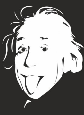 Albert Einstein vector clipart