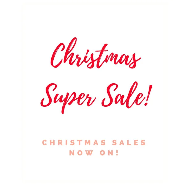 New Christmas super sale offer : Marketing banner — Stock Photo, Image