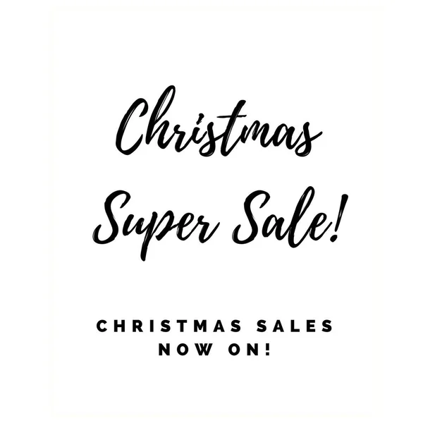 Christmas Super sale! Elegant advertising for your Instagram shop — Stock Photo, Image