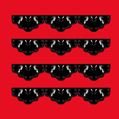 Mandala el çekilmiş Arapça Beyaz pembe