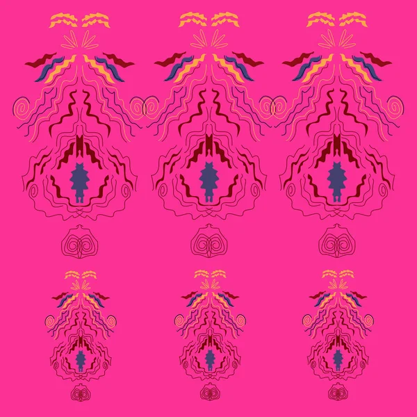 Luxury Orient ornaments pink purple / JPG